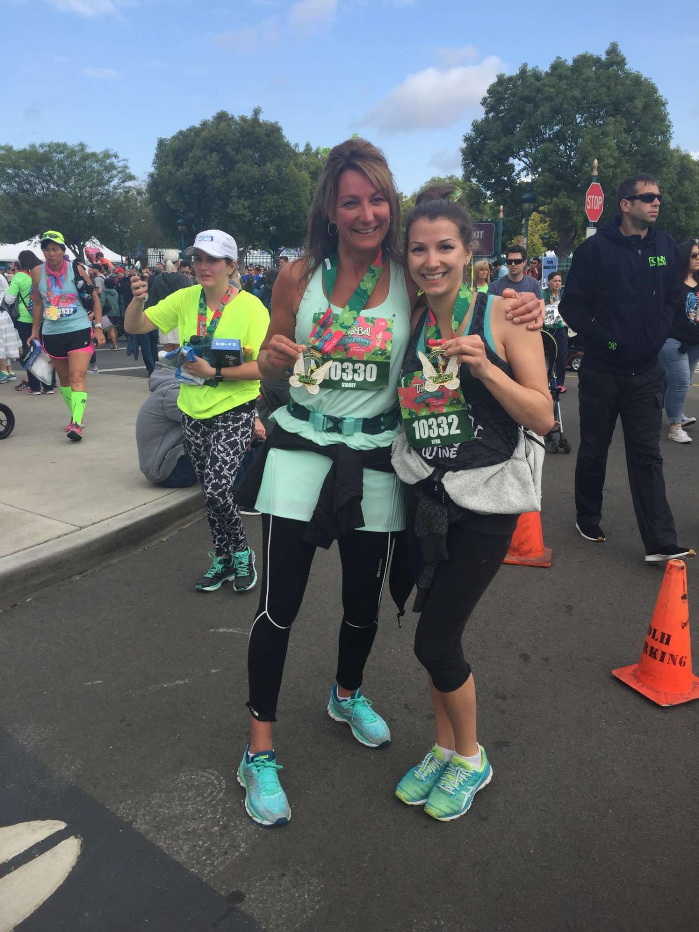 Dr Stacey Scott and Kyra Scott Tinkerbell Half-Marathon
