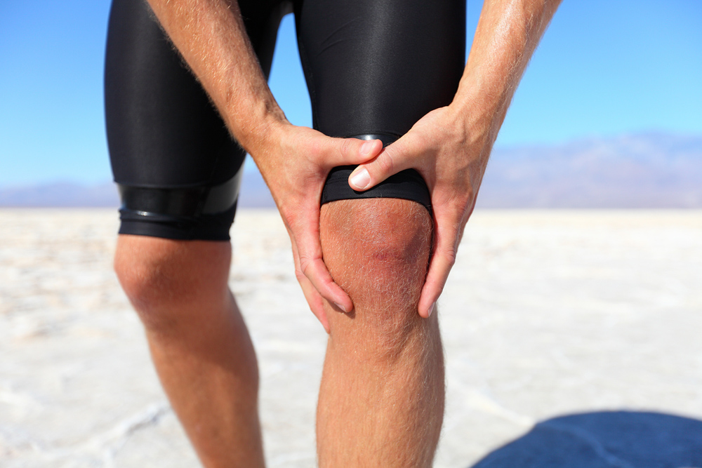Man with knee pain due to Osteoarthritis