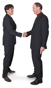 image of two men shaking hands