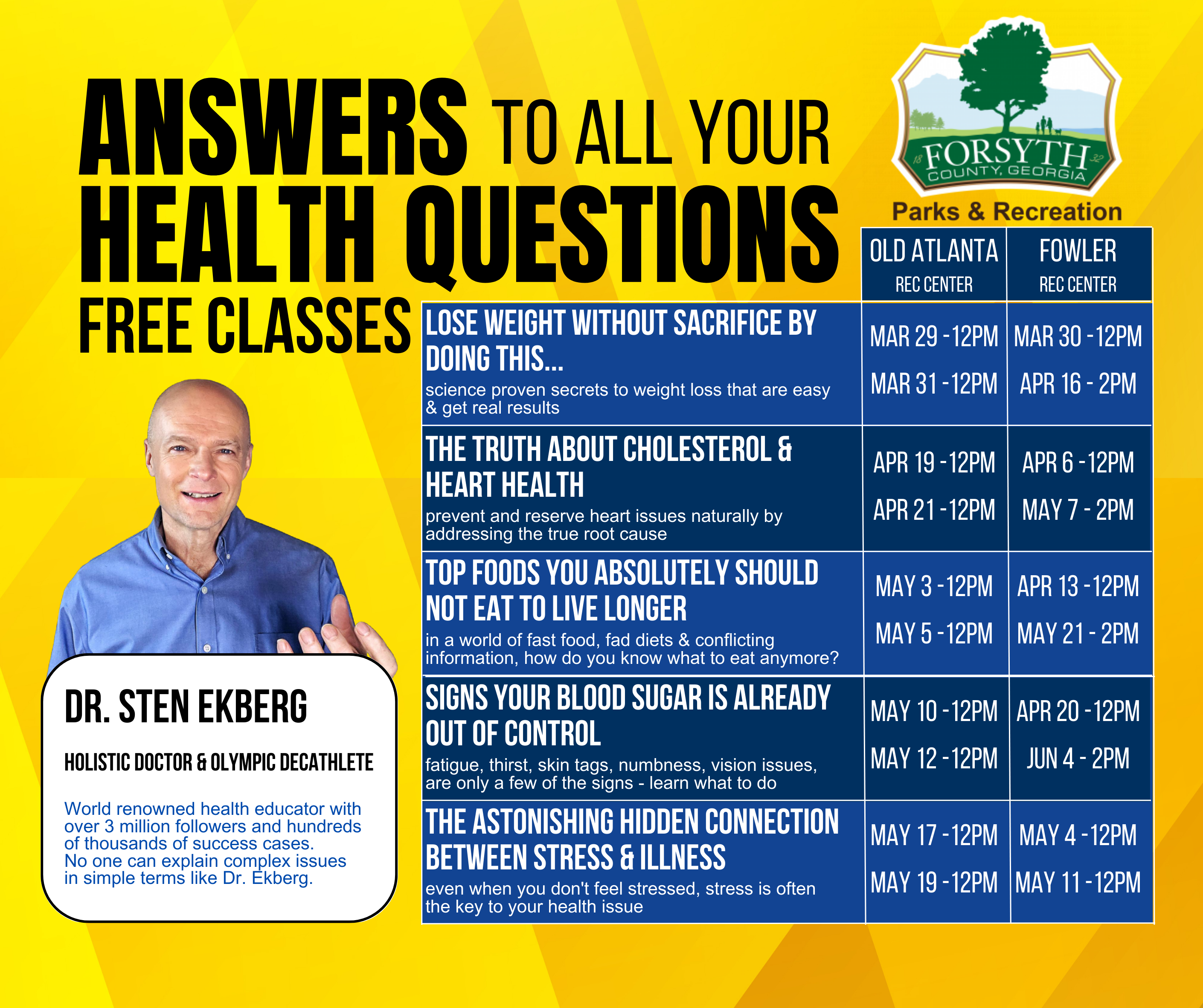 Health Classes Forsyth Park