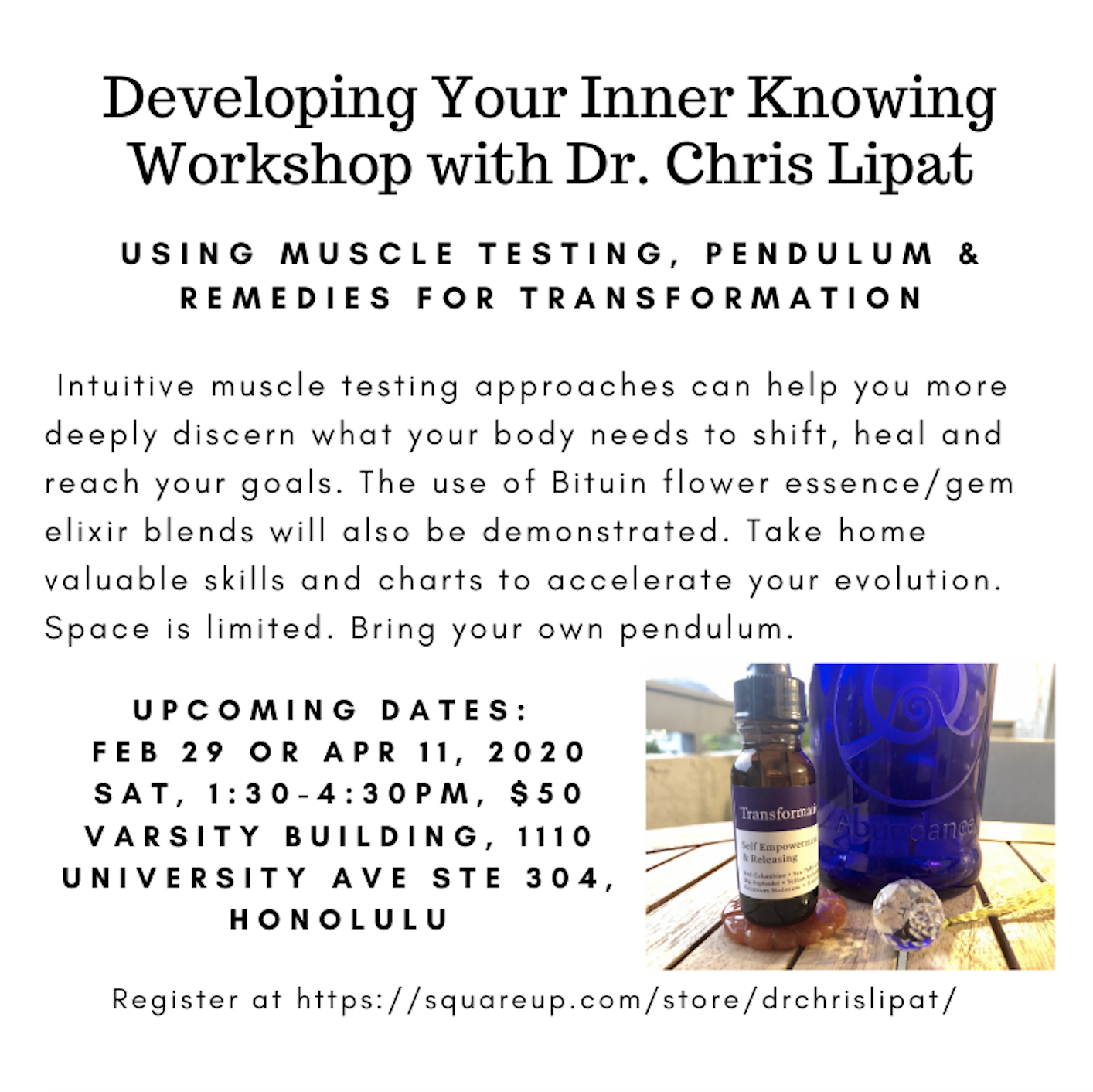 Developing Your Inner Knowing Workshop
