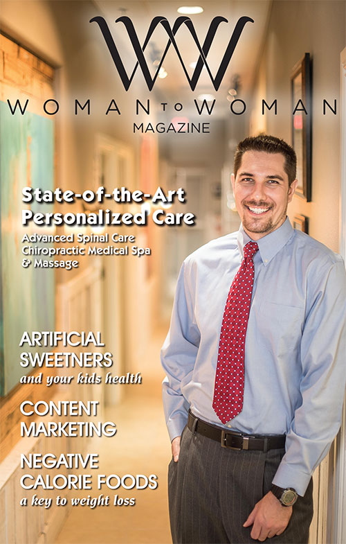 Dr. Brad Bartel as featured on the cover of Woman to Woman Magazine