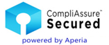 CompliAssure Secured logo depicting PCI compliance for secure payment processing practices.