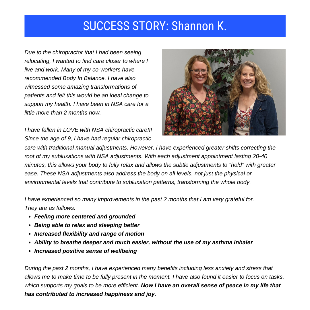 Shannon K. Success Story
