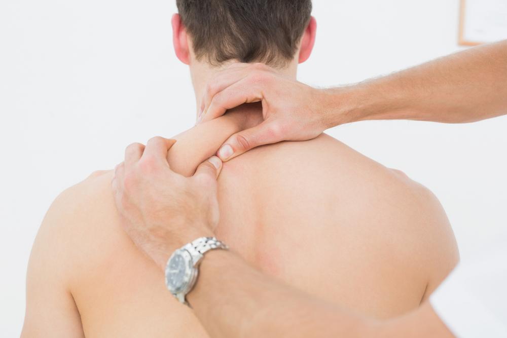 Man receiving chiropratic care in broomfield from a broomfield chiropractor
