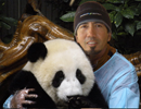 Dr. Wooten and a Panda